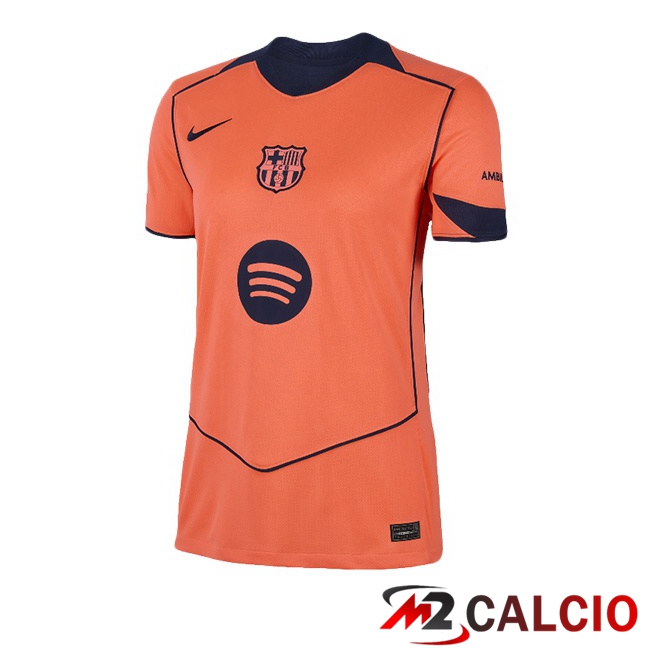 Maglie Calcio Personalizzate,Tute Calcio Squadre,Maglia Nazionale Italiana Calcio | Maglie Calcio FC Barcellona Donna Terza Rosso 2025/2026