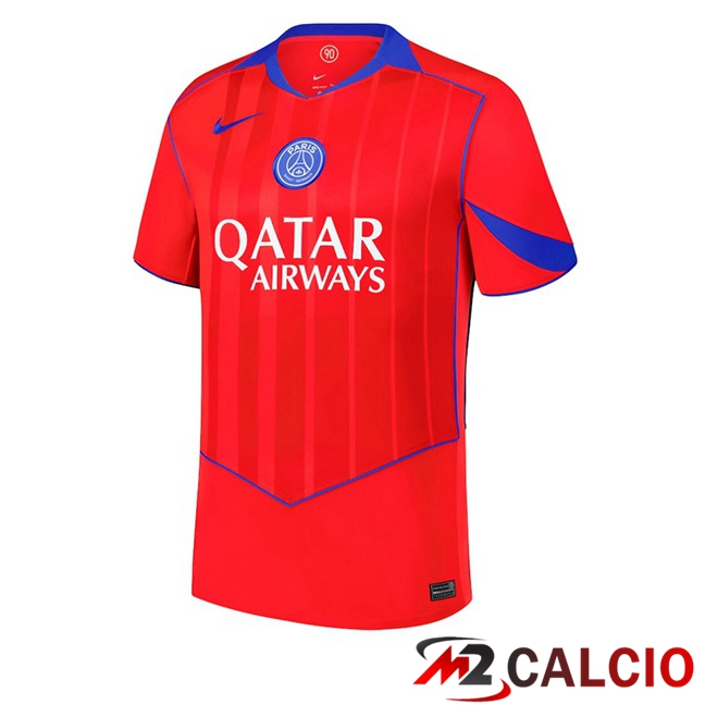 Maglie Calcio Personalizzate,Tute Calcio Squadre,Maglia Nazionale Italiana Calcio | Maglie Calcio Paris PSG Terza Rosso 2025/2026