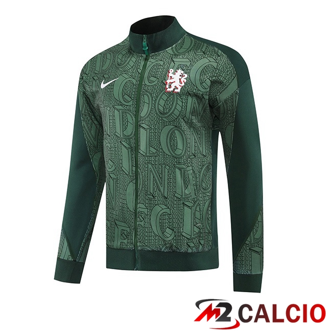 Maglie Calcio Personalizzate,Tute Calcio Squadre,Maglia Nazionale Italiana Calcio | Giacca Calcio FC Chelsea Verde 2025/2026