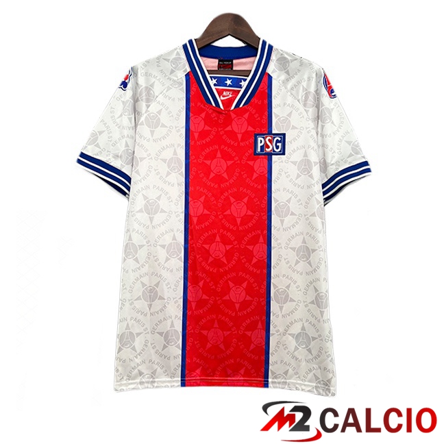 Maglie Calcio Personalizzate,Tute Calcio Squadre,Maglia Nazionale Italiana Calcio | Maglie Calcio Paris PSG Retro Seconda Bianco 1994-1995