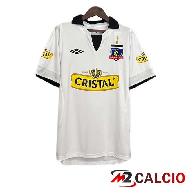 Maglie Calcio Personalizzate,Tute Calcio Squadre,Maglia Nazionale Italiana Calcio | Maglie Calcio Colo-Colo Retro Prima Bianco 2003