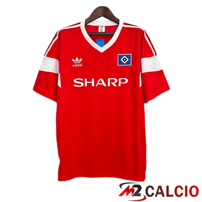 Maglie Calcio Personalizzate,Tute Calcio Squadre,Maglia Nazionale Italiana Calcio | Maglie Calcio Hamburger SV Retro Seconda Rosso 1988-1989