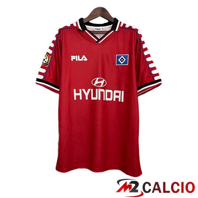 Maglie Calcio Personalizzate,Tute Calcio Squadre,Maglia Nazionale Italiana Calcio | Maglie Calcio Hamburger SV Retro Terza Rosso 2000-2001