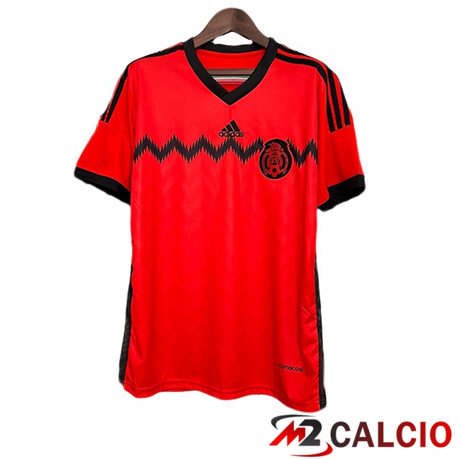 Maglie Calcio Personalizzate,Tute Calcio Squadre,Maglia Nazionale Italiana Calcio | Maglie Calcio Messico Retro Seconda Rosso 2014