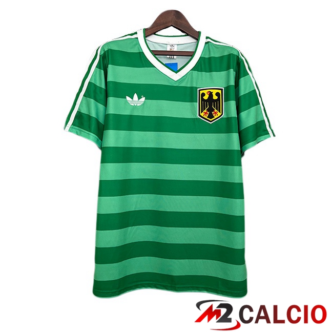 Maglie Calcio Personalizzate,Tute Calcio Squadre,Maglia Nazionale Italiana Calcio | Maglie Calcio Germania Retro Edizione Speciale Verde 1984