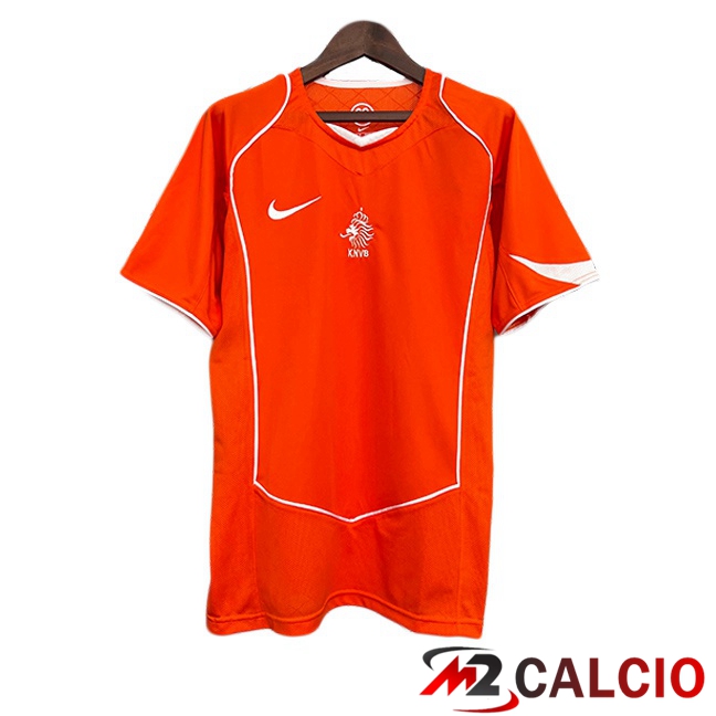 Maglie Calcio Personalizzate,Tute Calcio Squadre,Maglia Nazionale Italiana Calcio | Maglie Calcio Paesi Bassi Retro Prima Arancia 2004