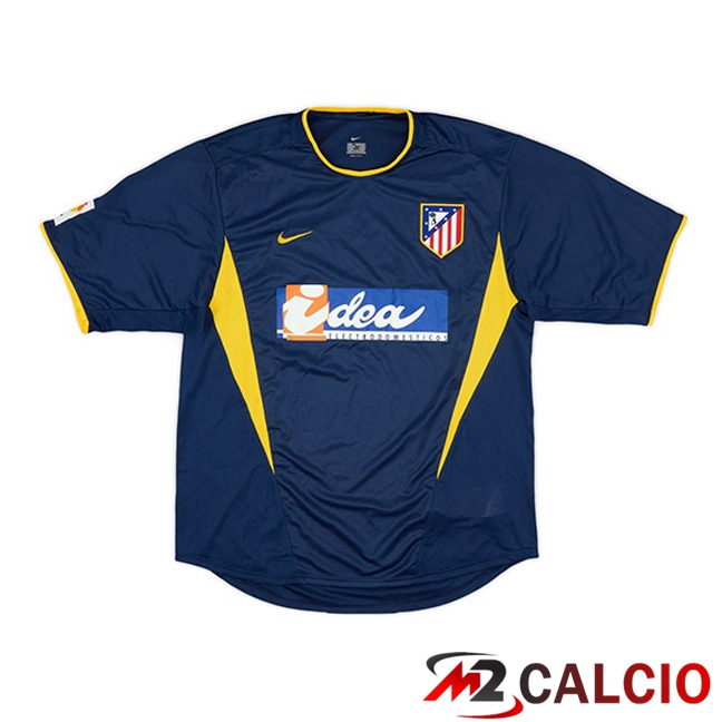 Maglie Calcio Personalizzate,Tute Calcio Squadre,Maglia Nazionale Italiana Calcio | Maglie Calcio Atletico Madrid Retro Seconda Blu Reale 2002-2003