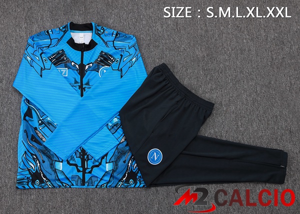 Insieme Tuta Calcio - Giacca SSC Napoli Blu 2025/2026
