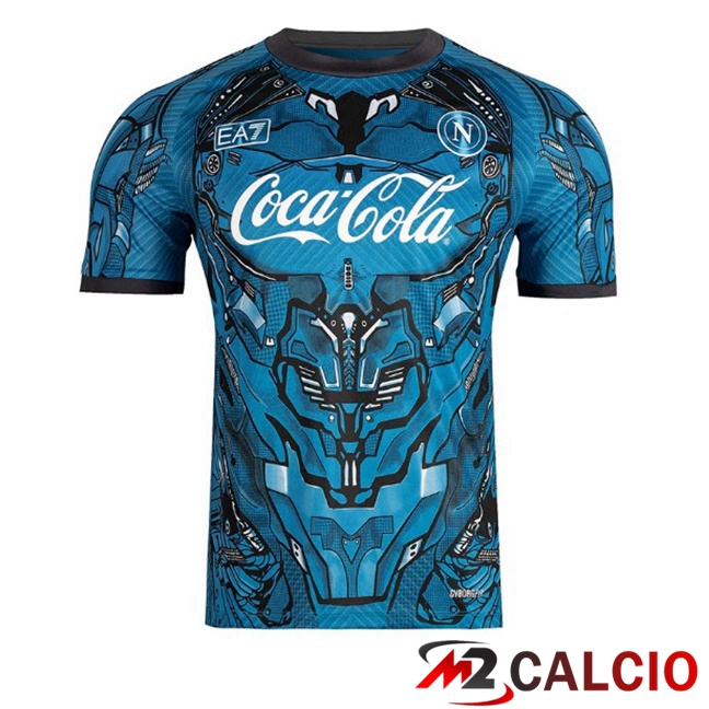 Maglie Calcio Personalizzate,Tute Calcio Squadre,Maglia Nazionale Italiana Calcio | T Shirt Allenamento SSC Napoli Blu 2025/2026