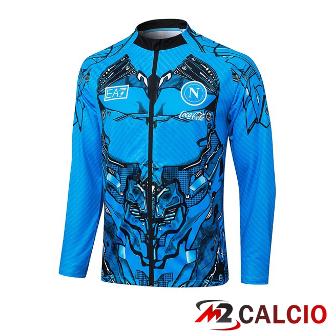 Maglie Calcio Personalizzate,Tute Calcio Squadre,Maglia Nazionale Italiana Calcio | Giacca Calcio SSC Napoli Blu 2025/2026