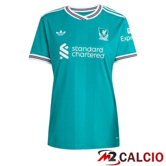 Maglie Calcio Personalizzate,Tute Calcio Squadre,Maglia Nazionale Italiana Calcio | Maglie Calcio FC Liverpool Donna Terza 2025/2026