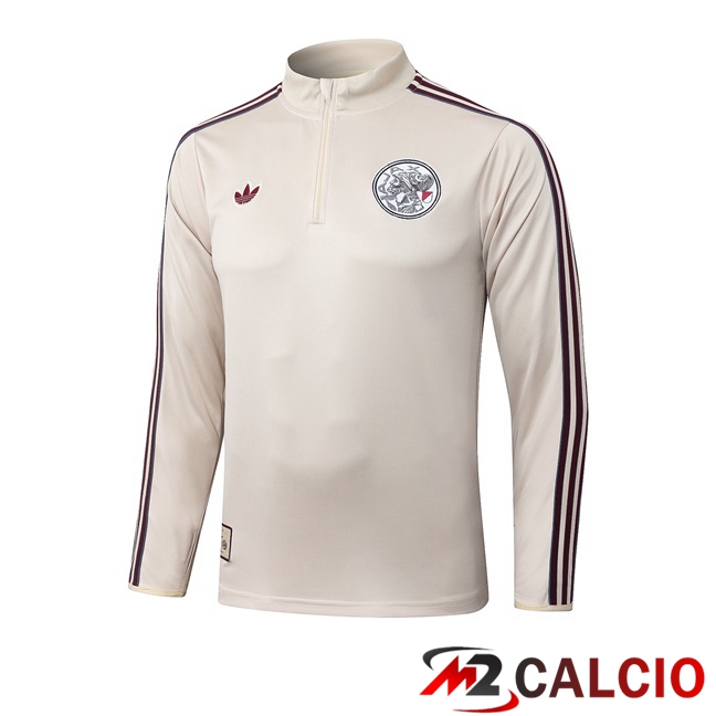 Maglie Calcio Personalizzate,Tute Calcio Squadre,Maglia Nazionale Italiana Calcio | Felpa Allenamento AFC Ajax Giallo 2025/2026