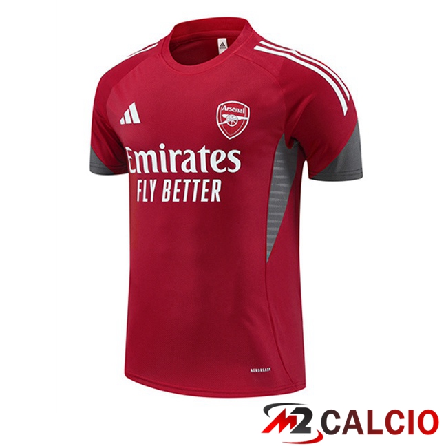 Maglie Calcio Personalizzate,Tute Calcio Squadre,Maglia Nazionale Italiana Calcio | T Shirt Allenamento Arsenal Rosso 2025/2026
