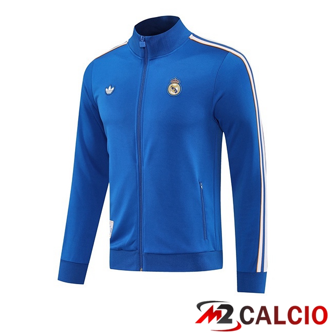 Maglie Calcio Personalizzate,Tute Calcio Squadre,Maglia Nazionale Italiana Calcio | Giacca Calcio Real Madrid Blu 2025/2026