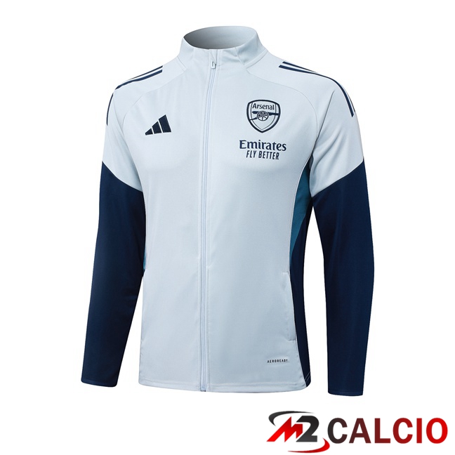 Maglie Calcio Personalizzate,Tute Calcio Squadre,Maglia Nazionale Italiana Calcio | Giacca Calcio Arsenal Grigio 2025/2026