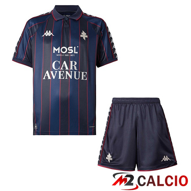 Maglie Calcio Personalizzate,Tute Calcio Squadre,Maglia Nazionale Italiana Calcio | Maglie Calcio FC Metz Bambino Terza Nero 2025/2026