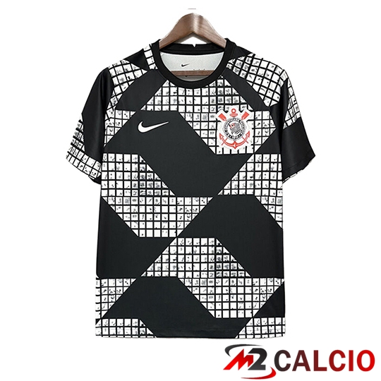 Maglie Calcio Personalizzate,Tute Calcio Squadre,Maglia Nazionale Italiana Calcio | Maglie Calcio Corinthians Special Edition Nero/Bianco 2025/2026
