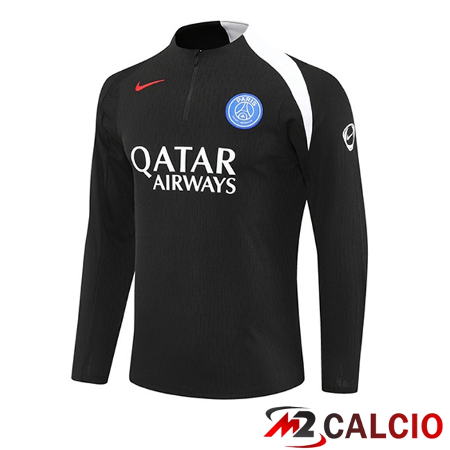 Maglie Calcio Personalizzate,Tute Calcio Squadre,Maglia Nazionale Italiana Calcio | Felpa Allenamento Paris PSG Nero 2025/2026