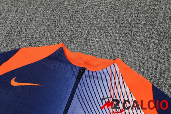 Insieme Tuta Calcio FC Barcellona Blu Reale Arancia 2025/2026