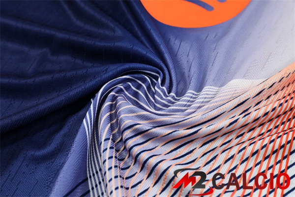 Insieme Tuta Calcio FC Barcellona Blu Reale Arancia 2025/2026