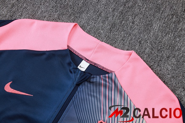 Insieme Tuta Calcio FC Barcellona Blu Reale Rosa 2025/2026