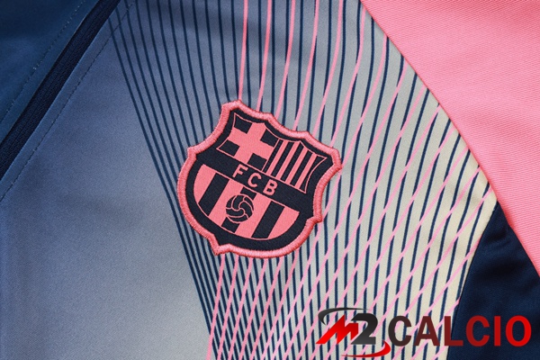 Insieme Tuta Calcio FC Barcellona Blu Reale Rosa 2025/2026