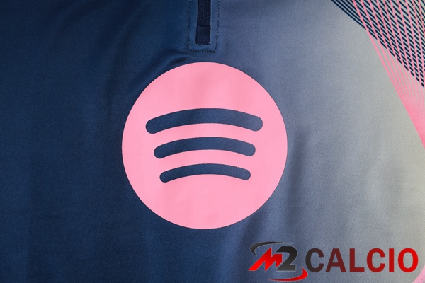 Insieme Tuta Calcio FC Barcellona Blu Reale Rosa 2025/2026