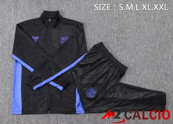 Insieme Tuta Calcio - Giacca FC Barcellona Nero 2025/2026