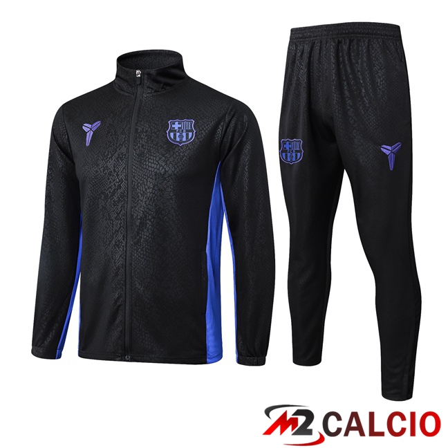 Maglie Calcio Personalizzate,Tute Calcio Squadre,Maglia Nazionale Italiana Calcio | Insieme Tuta Calcio - Giacca FC Barcellona Nero 2025/2026