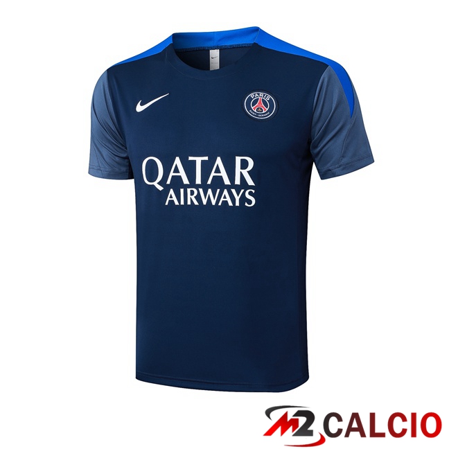 Maglie Calcio Personalizzate,Tute Calcio Squadre,Maglia Nazionale Italiana Calcio | T Shirt Allenamento Paris PSG Blu Reale 2025/2026