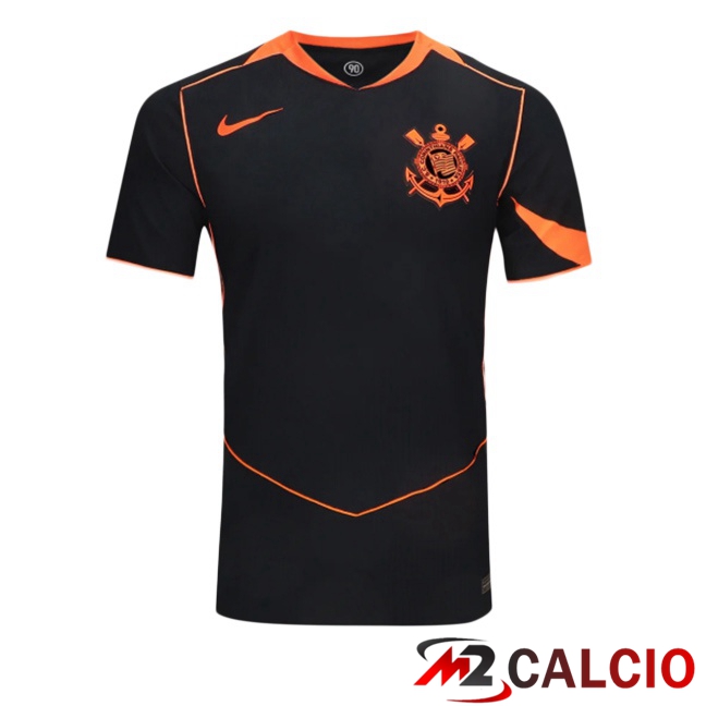 Maglie Calcio Personalizzate,Tute Calcio Squadre,Maglia Nazionale Italiana Calcio | Maglie Calcio Corinthians Terza Nero 2025/2026