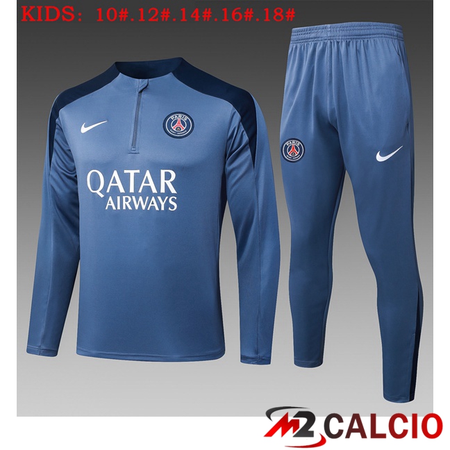 Maglie Calcio Personalizzate,Tute Calcio Squadre,Maglia Nazionale Italiana Calcio | Insieme Tuta Calcio Paris PSG Bambino Grigio 2025/2026