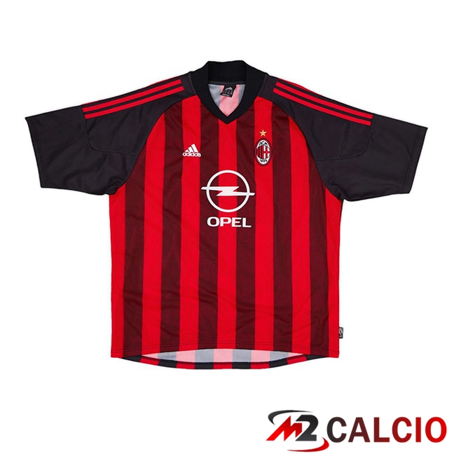 Maglie Calcio Personalizzate,Tute Calcio Squadre,Maglia Nazionale Italiana Calcio | Maglie Calcio AC Milan Retro Prima Rosso Nero 2002-2003