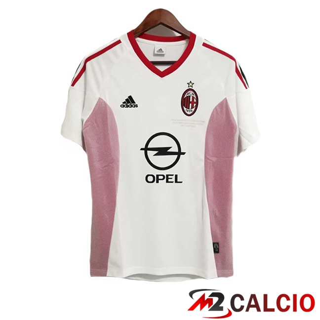 Maglie Calcio Personalizzate,Tute Calcio Squadre,Maglia Nazionale Italiana Calcio | Maglie Calcio AC Milan Retro Seconda Bianco 2002-2003