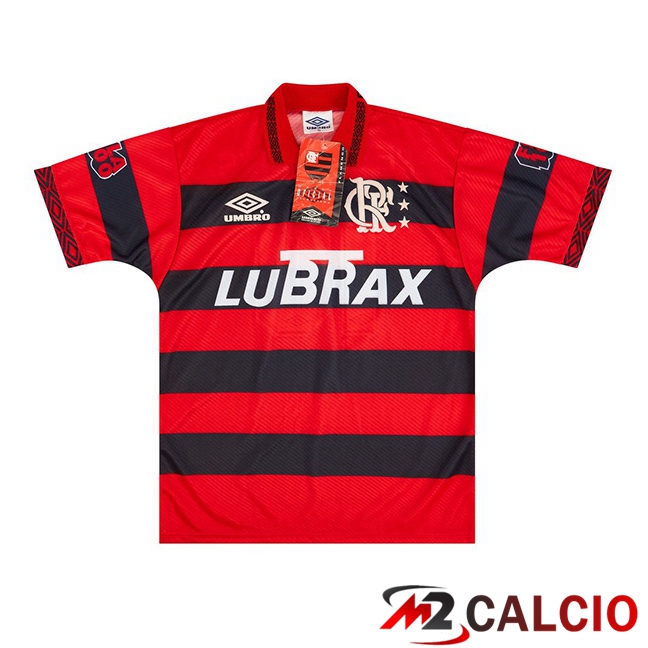 Maglie Calcio Personalizzate,Tute Calcio Squadre,Maglia Nazionale Italiana Calcio | Maglie Calcio Flamengo Retro Prima Rosso Nero 1994-1995