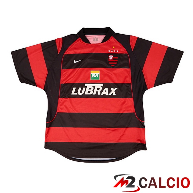 Maglie Calcio Personalizzate,Tute Calcio Squadre,Maglia Nazionale Italiana Calcio | Maglie Calcio Flamengo Retro Prima Rosso Nero 2002-2003