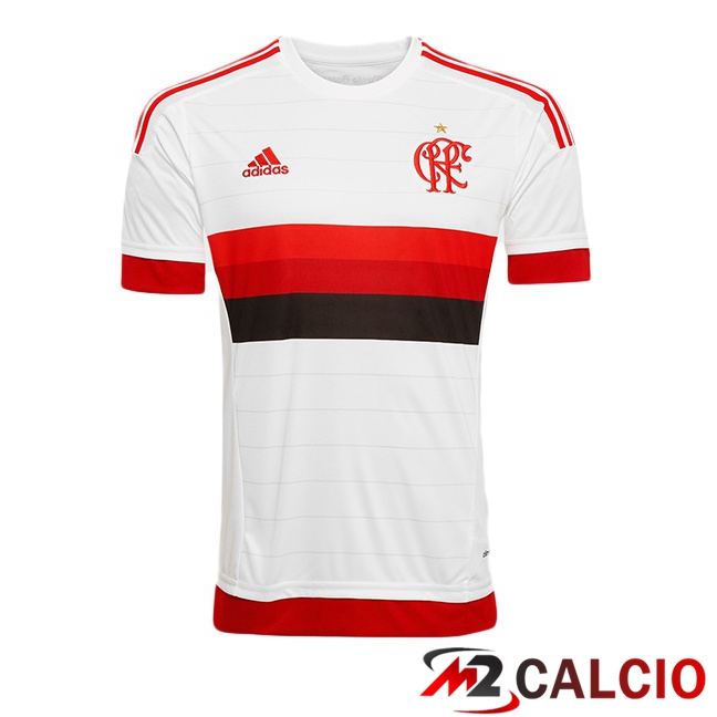 Maglie Calcio Personalizzate,Tute Calcio Squadre,Maglia Nazionale Italiana Calcio | Maglie Calcio Flamengo Retro Seconda Bianco 2015-2016