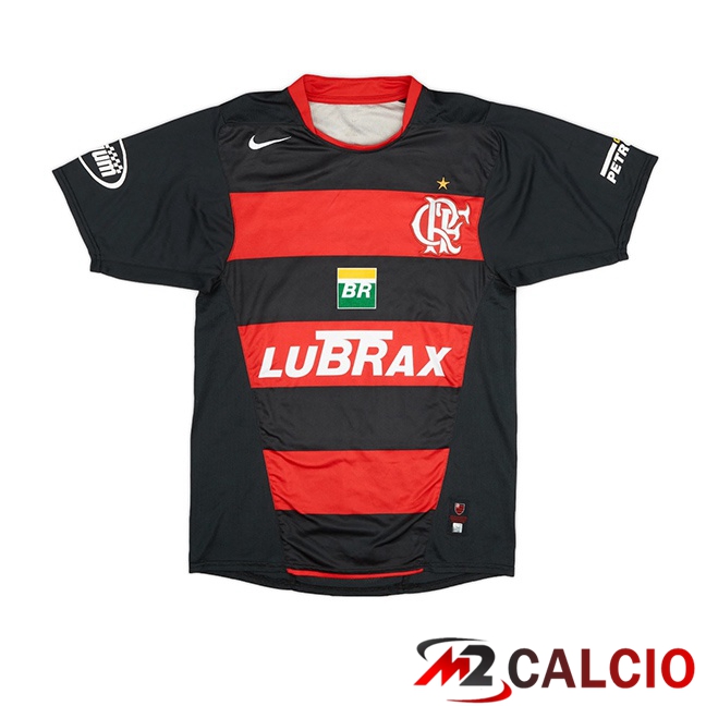 Maglie Calcio Personalizzate,Tute Calcio Squadre,Maglia Nazionale Italiana Calcio | Maglie Calcio Flamengo Retro Terza Nero Rosso 2005-2006