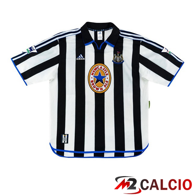 Maglie Calcio Personalizzate,Tute Calcio Squadre,Maglia Nazionale Italiana Calcio | Maglie Calcio Newcastle United Retro Prima Nero Bianco 1999-2000