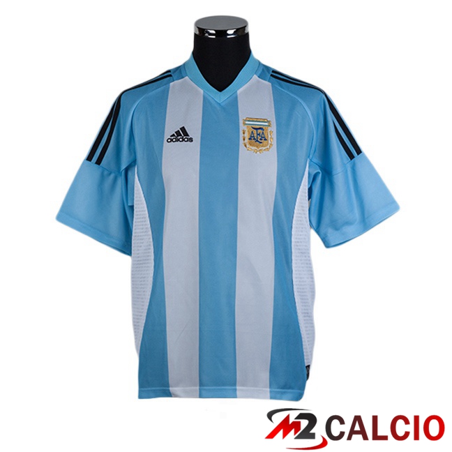 Maglie Calcio Personalizzate,Tute Calcio Squadre,Maglia Nazionale Italiana Calcio | Maglie Calcio Argentina Retro Prima Bianco Blu 2002