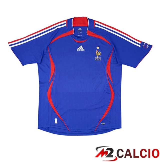Maglie Calcio Personalizzate,Tute Calcio Squadre,Maglia Nazionale Italiana Calcio | Maglie Calcio Francia Retro Prima Blu 2006