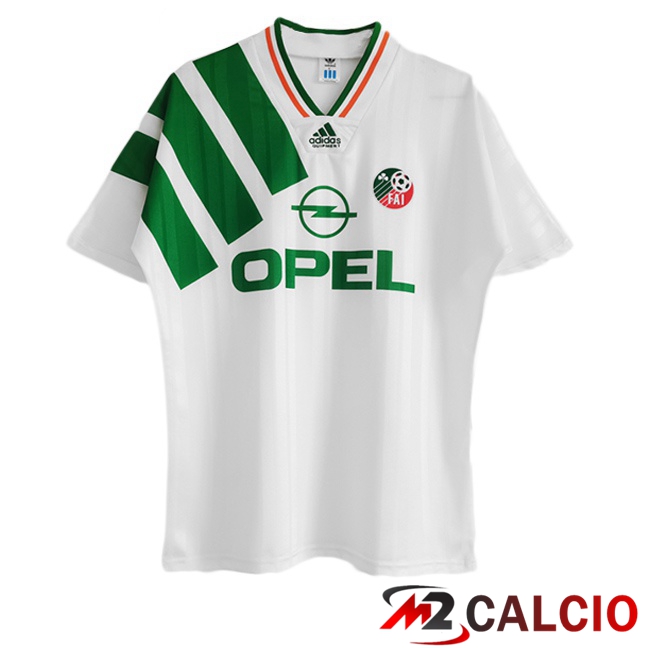 Maglie Calcio Personalizzate,Tute Calcio Squadre,Maglia Nazionale Italiana Calcio | Maglie Calcio Irlanda Retro Bianco 1992-1994