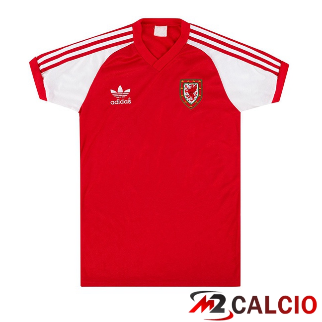 Maglie Calcio Personalizzate,Tute Calcio Squadre,Maglia Nazionale Italiana Calcio | Maglie Calcio Galles Retro Prima Rosso 1980-1982