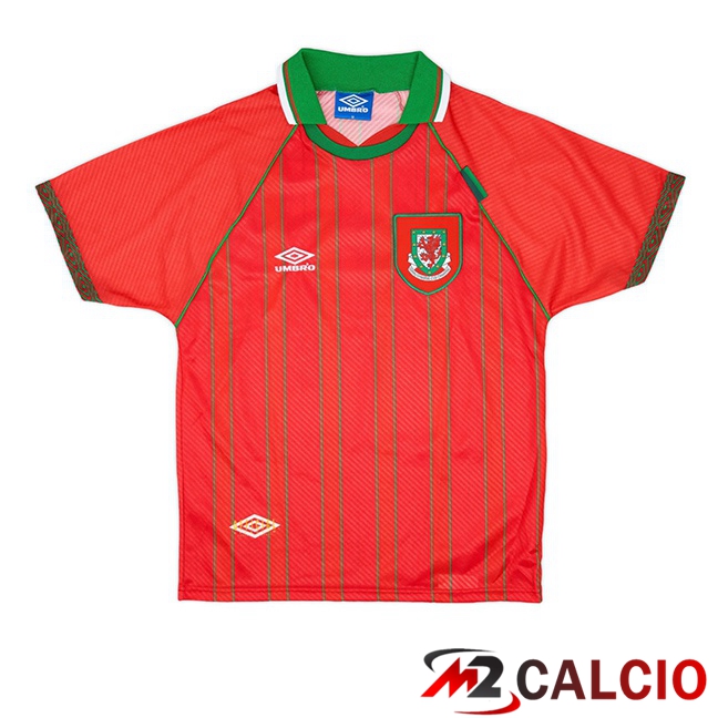 Maglie Calcio Personalizzate,Tute Calcio Squadre,Maglia Nazionale Italiana Calcio | Maglie Calcio Galles Retro Prima Rosso 1994-1996