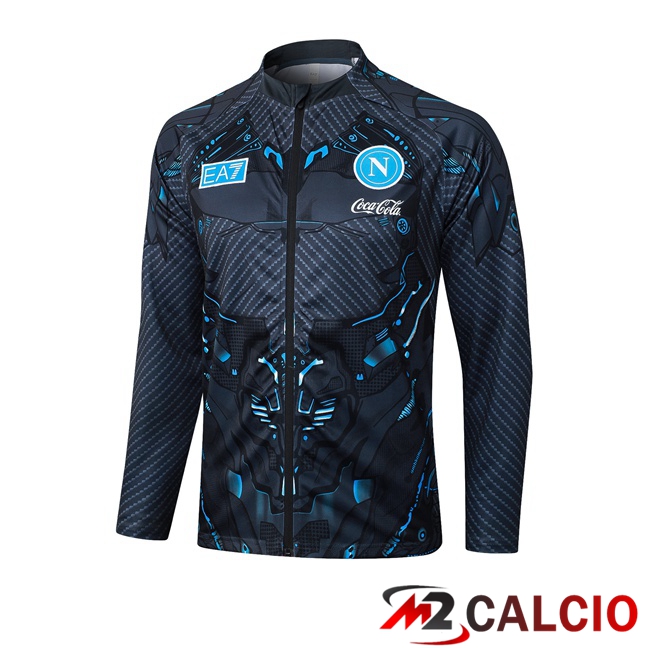 Maglie Calcio Personalizzate,Tute Calcio Squadre,Maglia Nazionale Italiana Calcio | Giacca Calcio SSC Napoli Grigio 2025/2026
