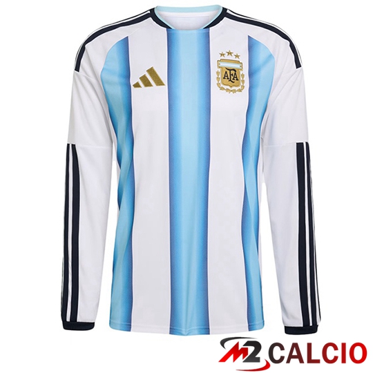 Maglie Calcio Personalizzate,Tute Calcio Squadre,Maglia Nazionale Italiana Calcio | Maglie Calcio Argentina Prima Manica Lunga Coppa Del Mondo 2026