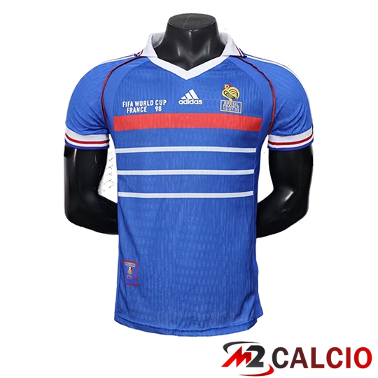 Maglie Calcio Personalizzate,Tute Calcio Squadre,Maglia Nazionale Italiana Calcio | Maglie Calcio Francia Retro Prima 1998/1999