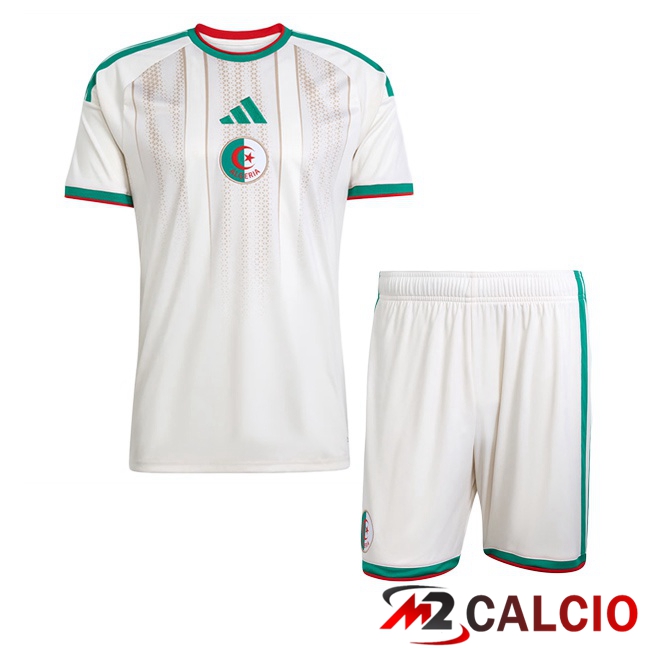 Maglie Calcio Algeria Bambino Prima Bianco 2026/2027