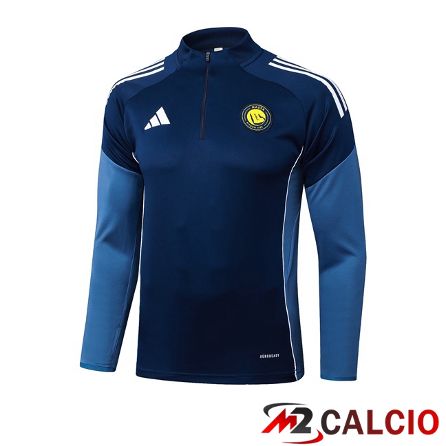 Maglie Calcio Personalizzate,Tute Calcio Squadre,Maglia Nazionale Italiana Calcio | Felpa Allenamento Al-Nassr FC Blu Reale 2025/2026