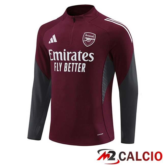 Maglie Calcio Personalizzate,Tute Calcio Squadre,Maglia Nazionale Italiana Calcio | Felpa Allenamento Arsenal Rosso 2025/2026